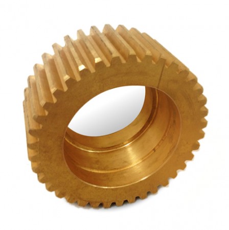 aluminium bronze gear cut in slotting machine